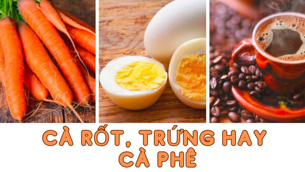 câu chuyện cuộc sống Cà rốt trứng hay cà phê