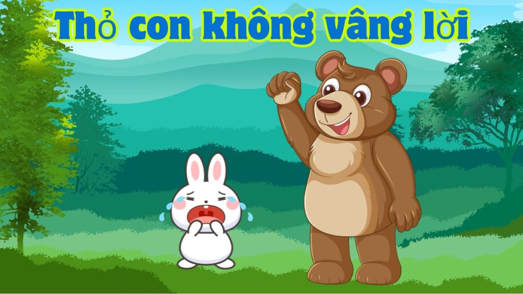 Truyện mầm non cho bé Thỏ con không vâng lời chị xí muội kể chuyện