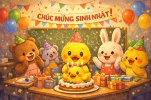 TRUYỆN THIẾU NHI MÓN QUÀ SINH NHẬT ĐÁNG YÊU CỦA VỊT VÀNG