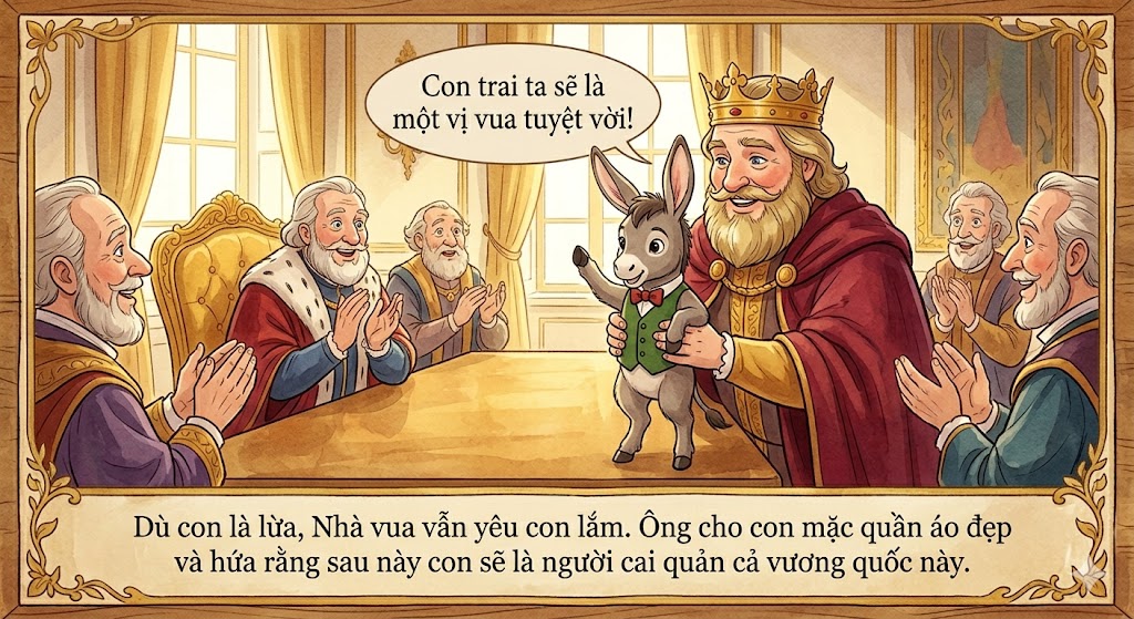truyện tranh thiếu nhi hoàng tử lừa - chị xí muội kể chuyện