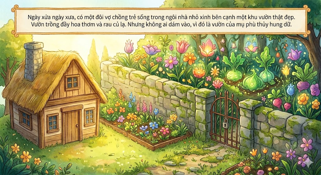 Truyện tranh thiếu nhi Công chúa tóc mây1